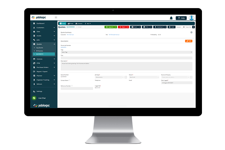 Quotations & Job Tracking